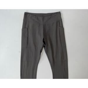 Pact Women's On the Go Pocket Legging Fitted Athletic Pants. Gray, Size XXL. NEW
